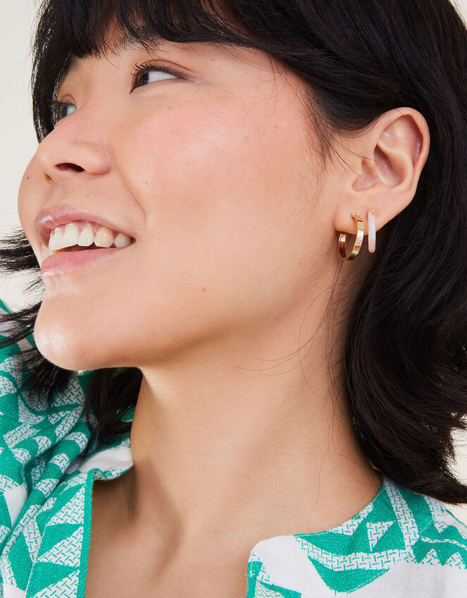 Marbled Resin Hoops Set of Three, , large