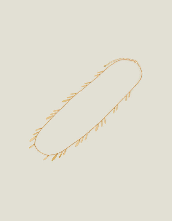 Leaf Longline Rope Necklace, , large