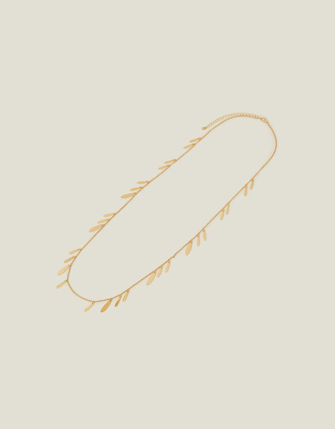 Leaf Longline Rope Necklace, , large