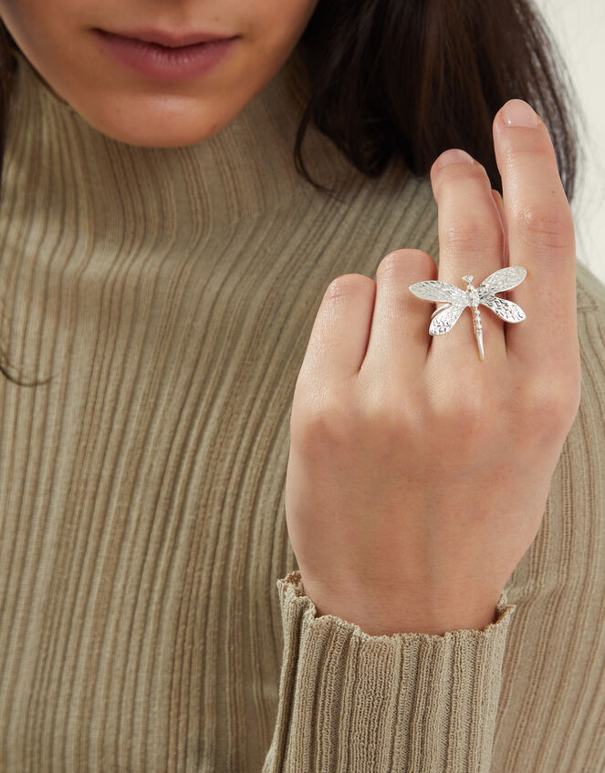 Dragonfly Ring, Silver (SILVER), large