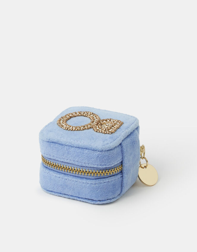 Engagement Ring Velvet Travel Jewellery Box, , large