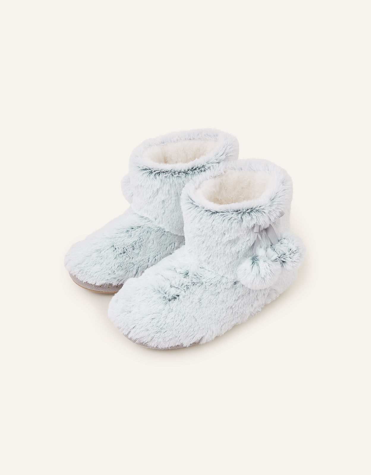 Grey Knit Slipper Boots | New Look