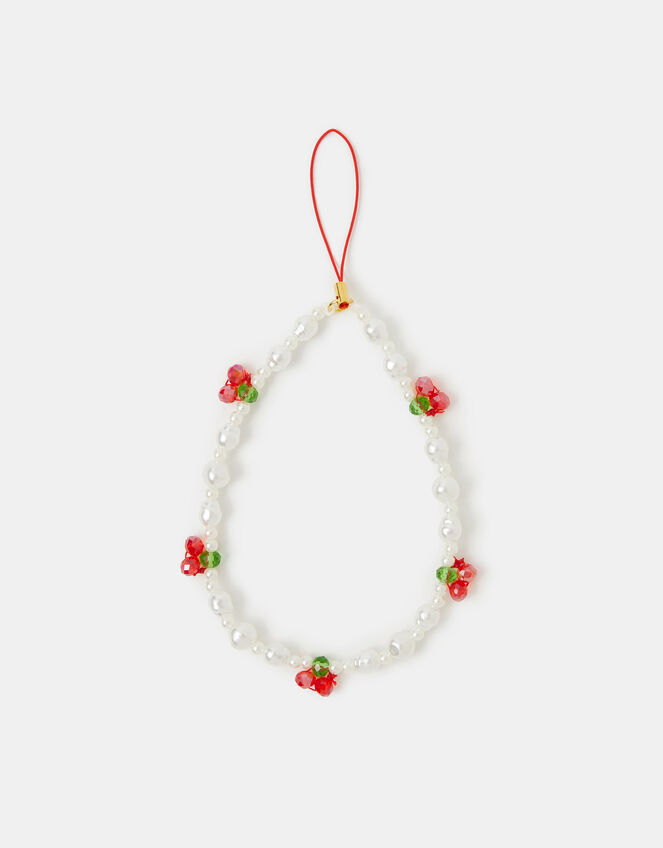 Cherry Pearl Phone Charm, , large