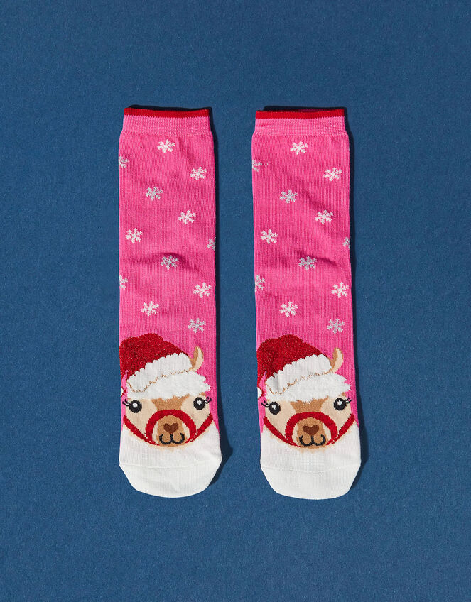 Festive Llama Socks Socks & Tights Accessorize UK