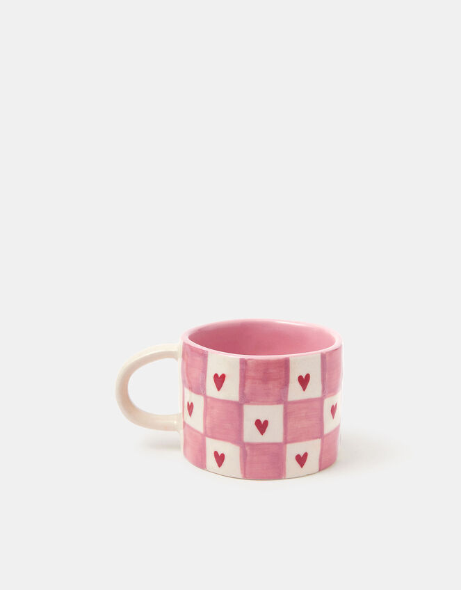 Heart Checkerboard Mug, , large