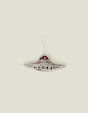Santa's Spaceship Hanging Decoration, , large