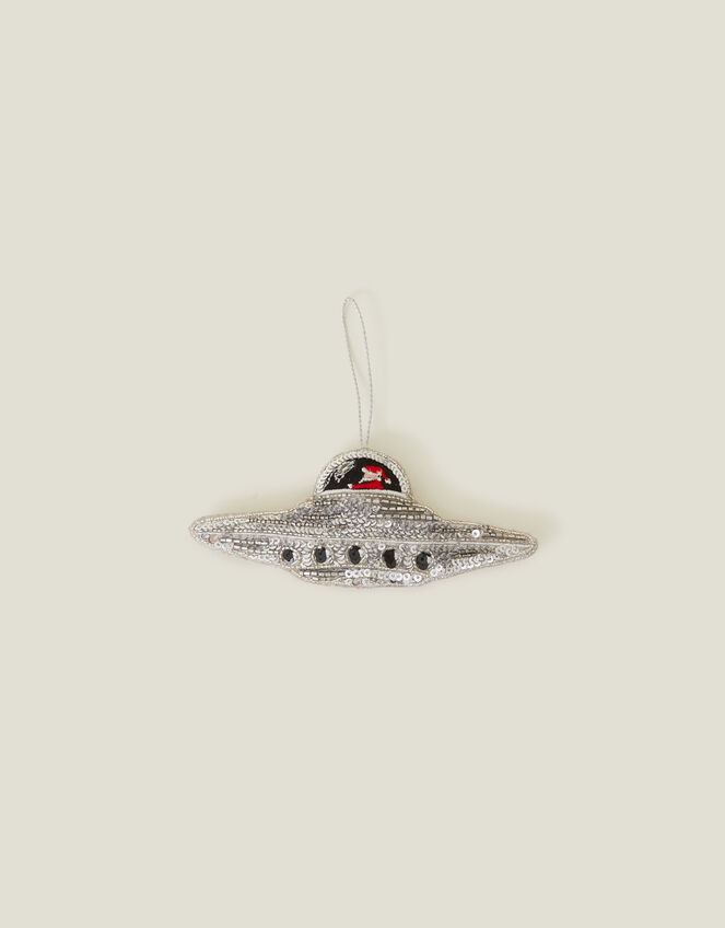 Santa's Spaceship Hanging Decoration, , large