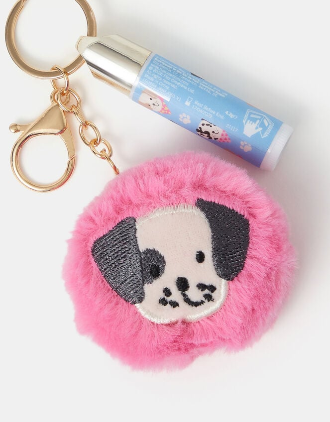 Girls Dog Lip Balm Bag Charm, , large