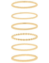 Slim Stacking Ring Set, Gold (GOLD), large