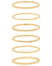Slim Stacking Ring Set, Gold (GOLD), large