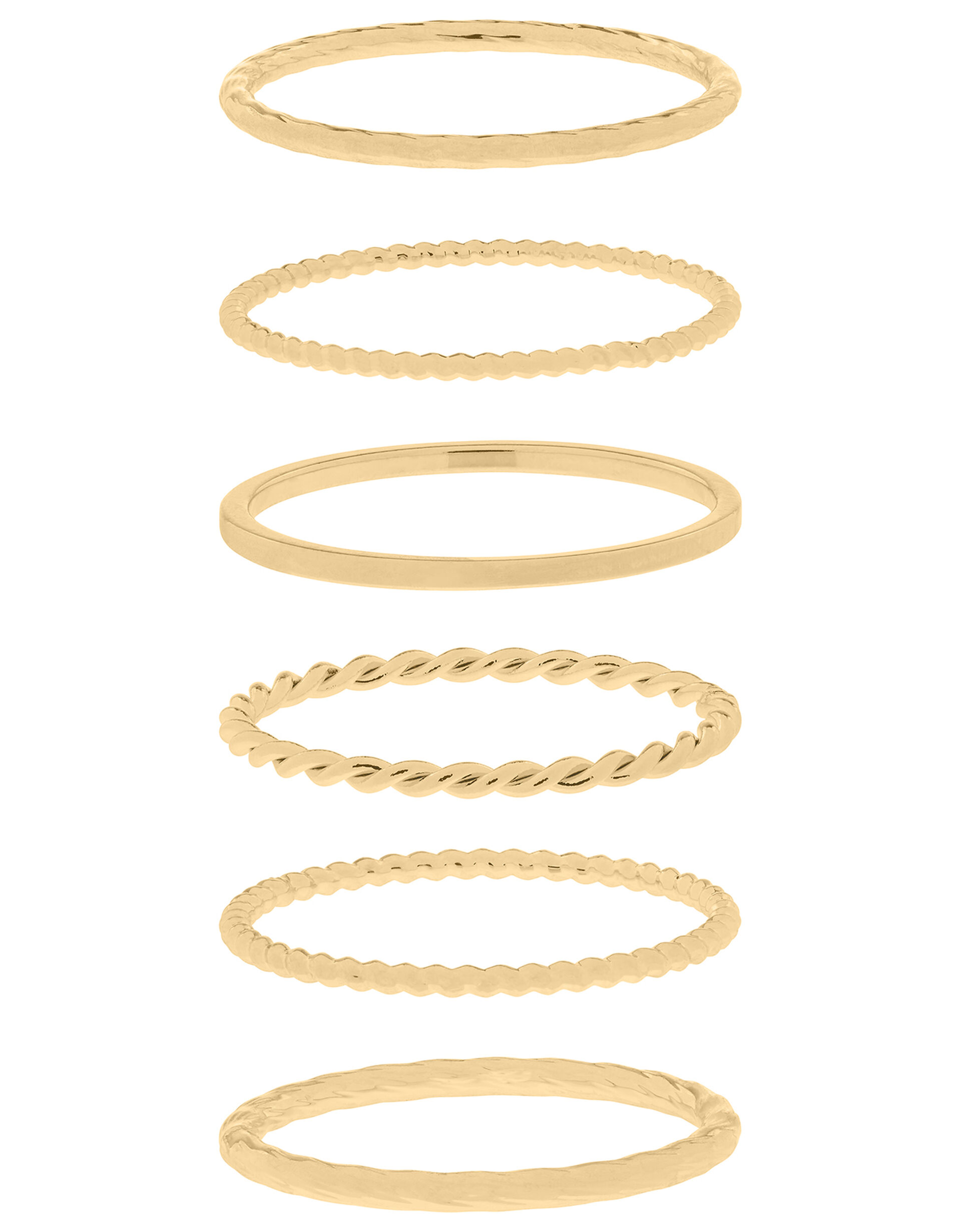 Slim Stacking Ring Set, Gold (GOLD), large