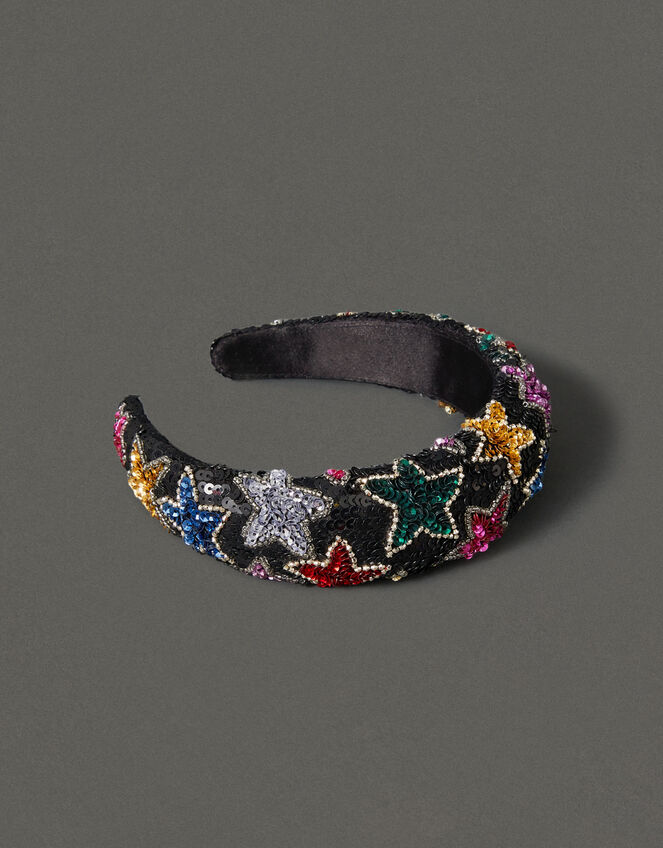 Sequin Star Headband, , large