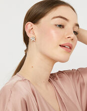 Sparkle Petal Stud Earrings, , large