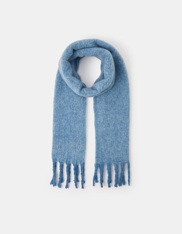 Super Soft Plain Scarf, Blue (BLUE), large