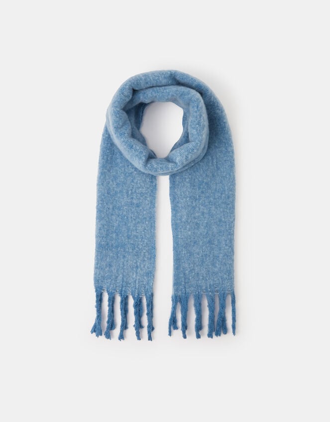 Super Soft Plain Scarf, Blue (BLUE), large