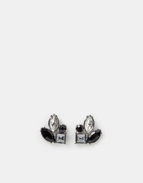 Gemstone Cluster Stud Earrings, , large