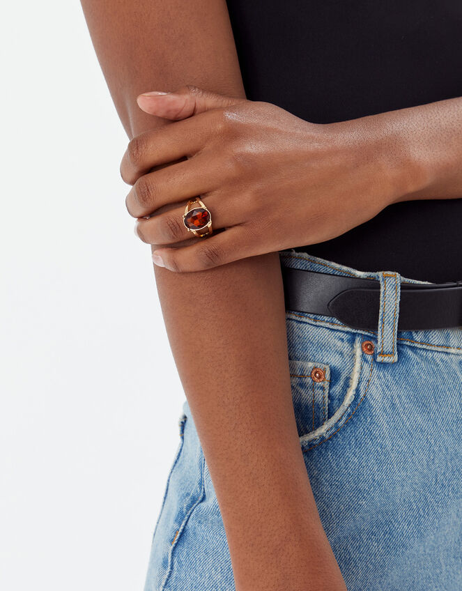Statement Cocktail Ring, Orange (ORANGE), large