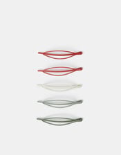 5-Pack Oval Hair Slides, , large