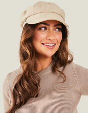 Canvas Baker Boy Hat, Camel (BEIGE), large