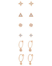 Rose Gold-Plated Sparkle Earring Multipack, , large