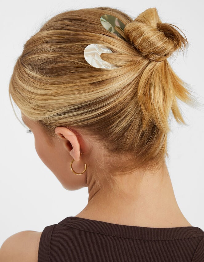 2-Pack Resin French Hair Pins, , large