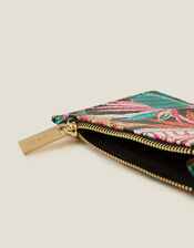 Tropical Leaf Print Card Holder, , large
