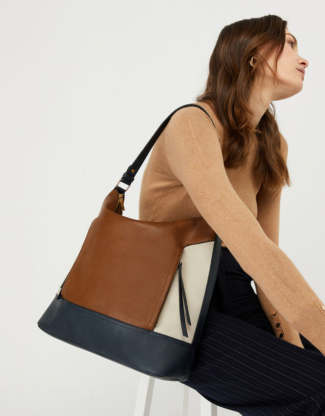 Holly Colour-Block Handbag, , large