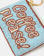 Accessorize x Good Manners Beaded Coffee Coin Purse, , large