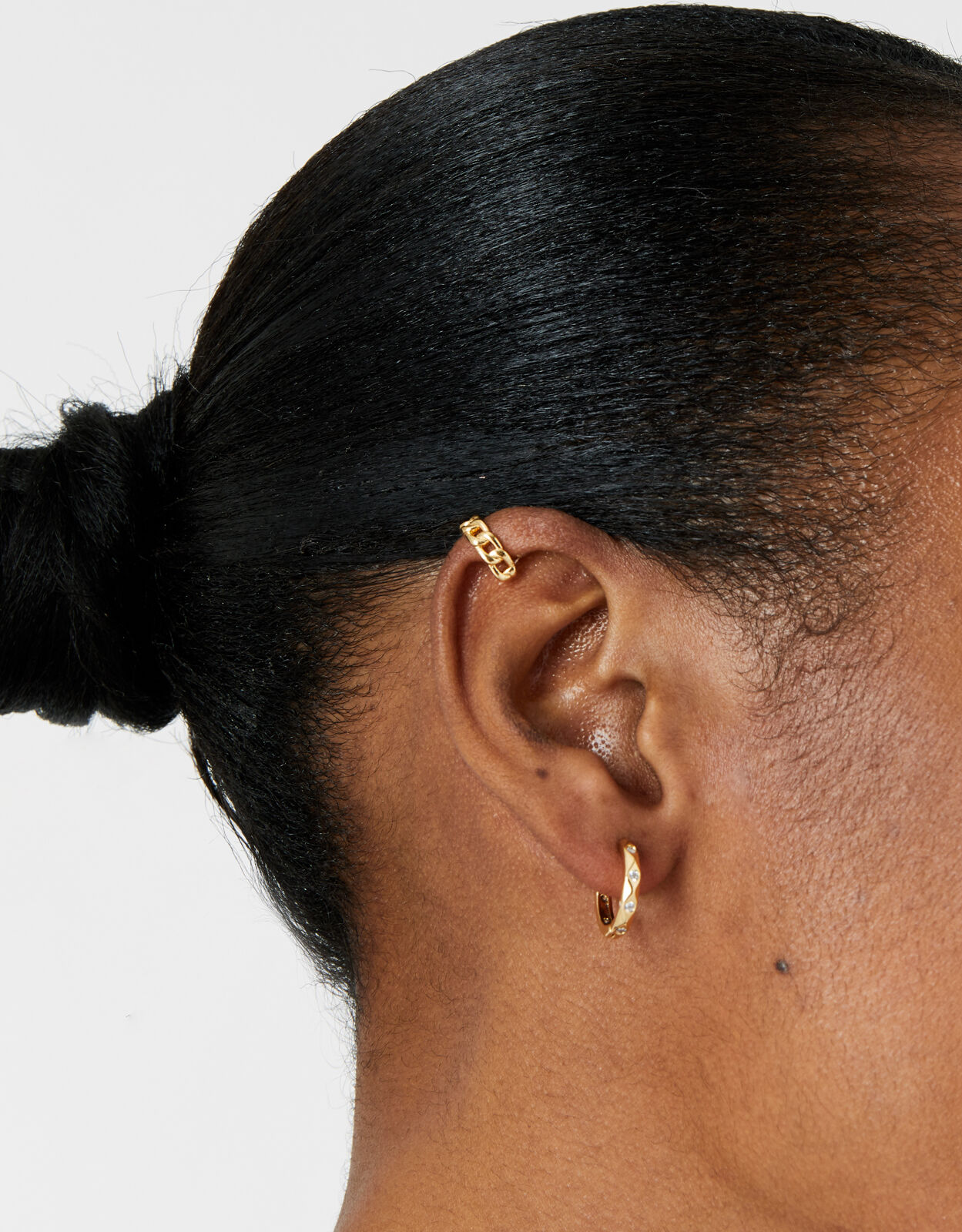 Gold Plated Chunky Chain Ear Cuff