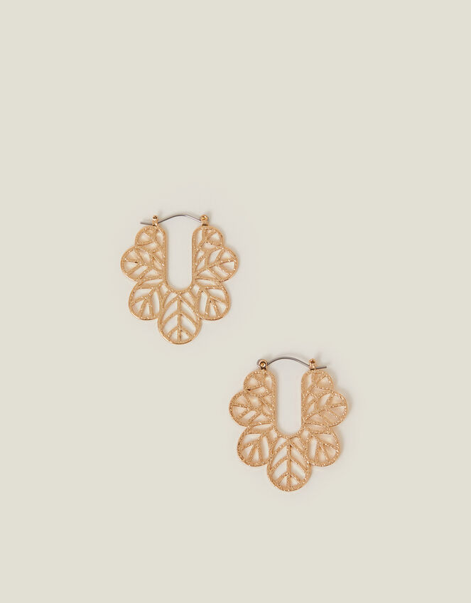 Filigree Hoop Drop Earrings, , large