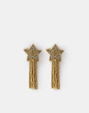 Beaded Shooting Star Drop Earrings, , large
