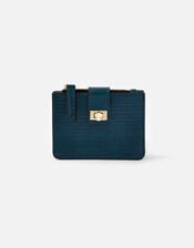 Twist Lock Reptile Cardholder, Teal (TEAL), large