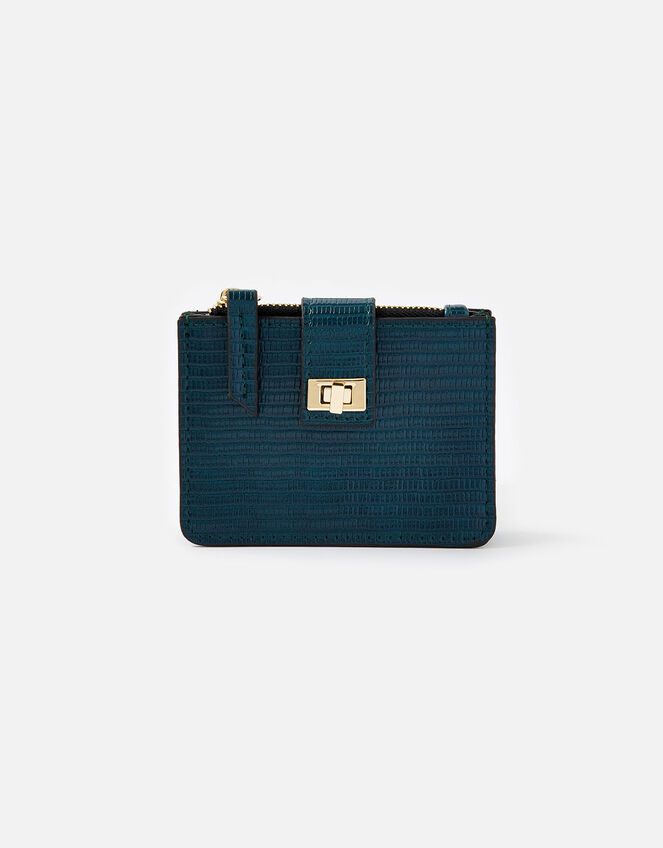 Twist Lock Reptile Cardholder, Teal (TEAL), large