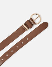 Leather Belt, Tan (TAN), large