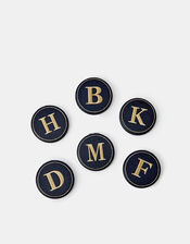 Initial Compact Mirror, Blue (NAVY), large