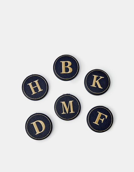 Initial Compact Mirror, Blue (NAVY), large