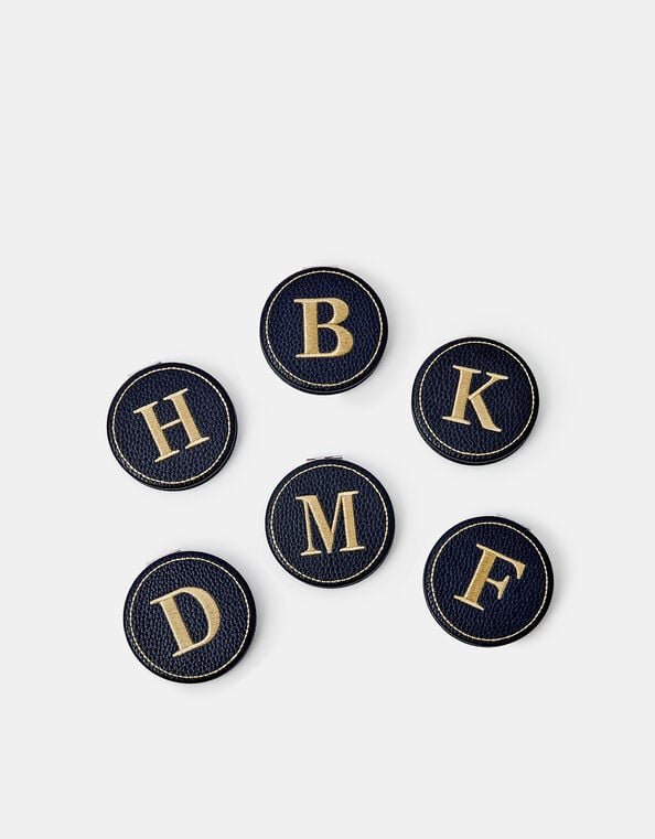 Initial Compact Mirror, Blue (NAVY), large