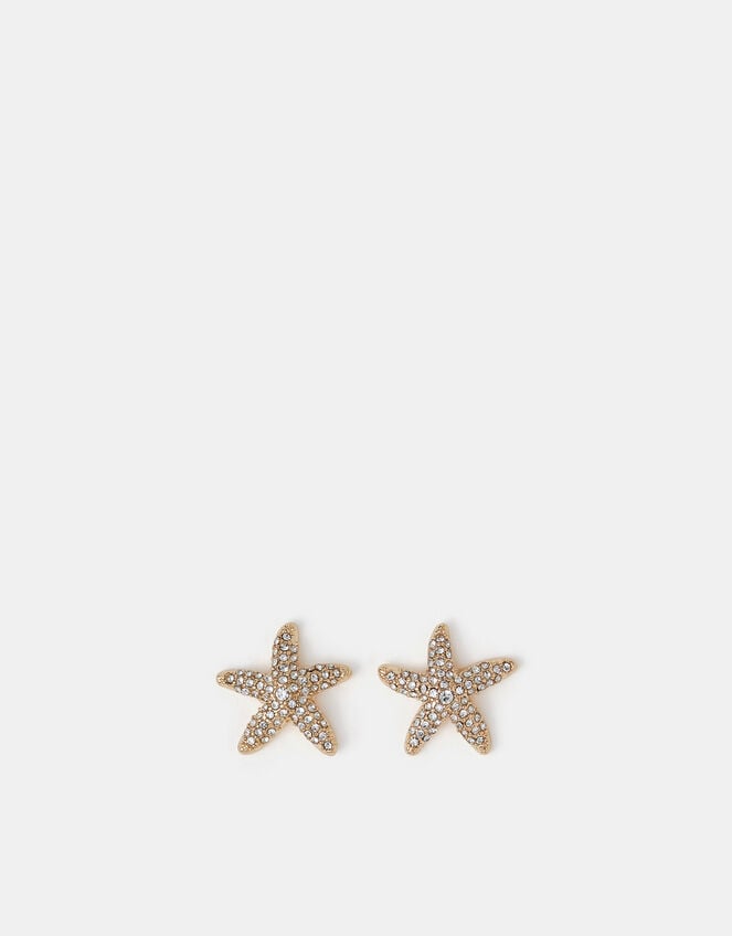 Diamant&eacute; Starfish Stud Earrings, , large