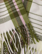 Check Print Blanket Scarf, , large