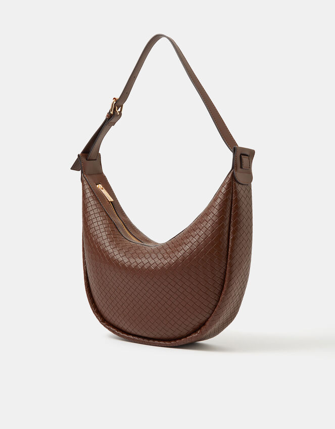 Woven Scoop Shoulder Bag, , large