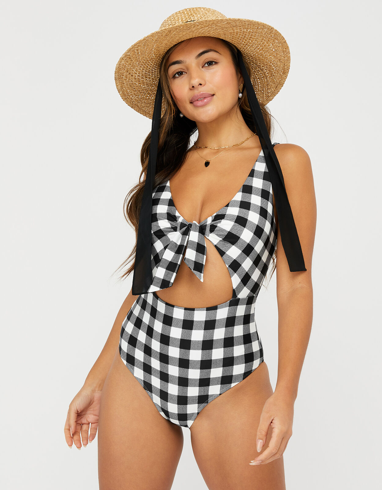 Gingham swimming costume 2025