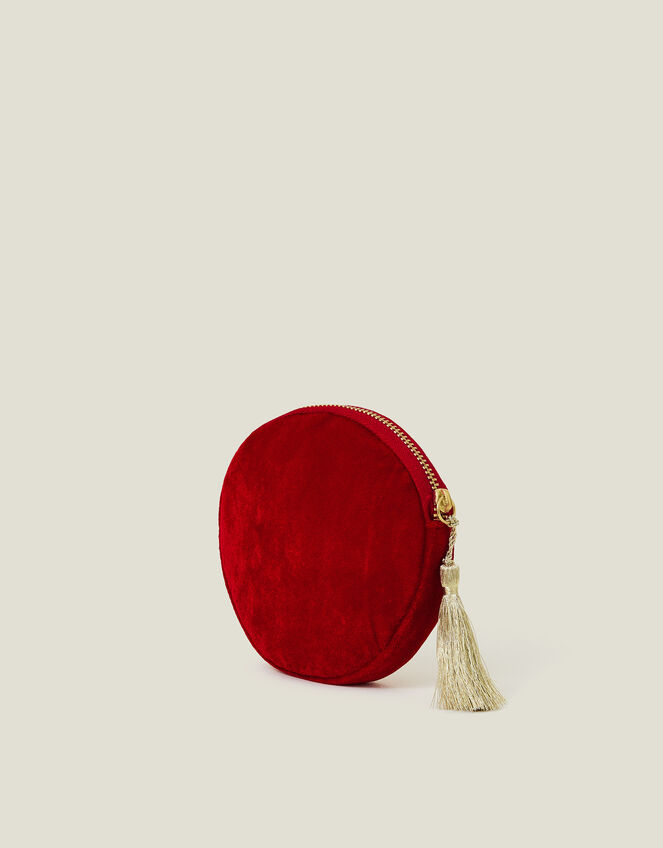 Round Robin Velvet Coin Purse, , large