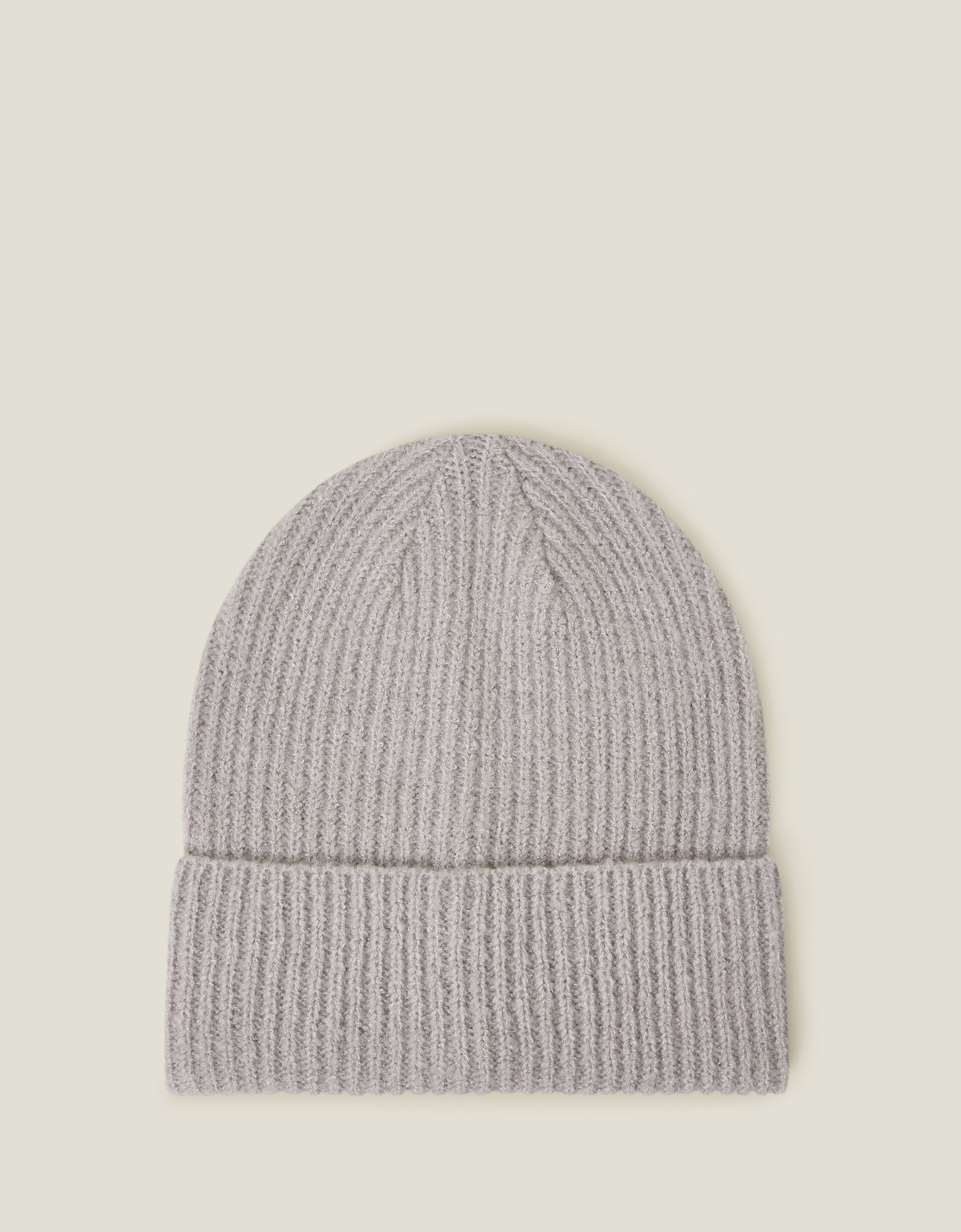 accessorize Soho Knit Beanie Hat Grey