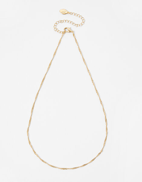 Twist Chain Necklace Gold, Gold (GOLD), large