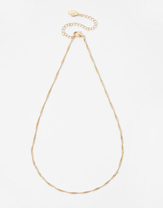 Twist Chain Necklace, Gold (GOLD), large