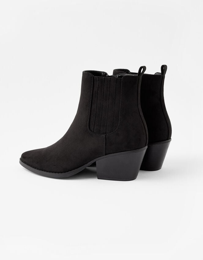 Western Boots, Black (BLACK), large