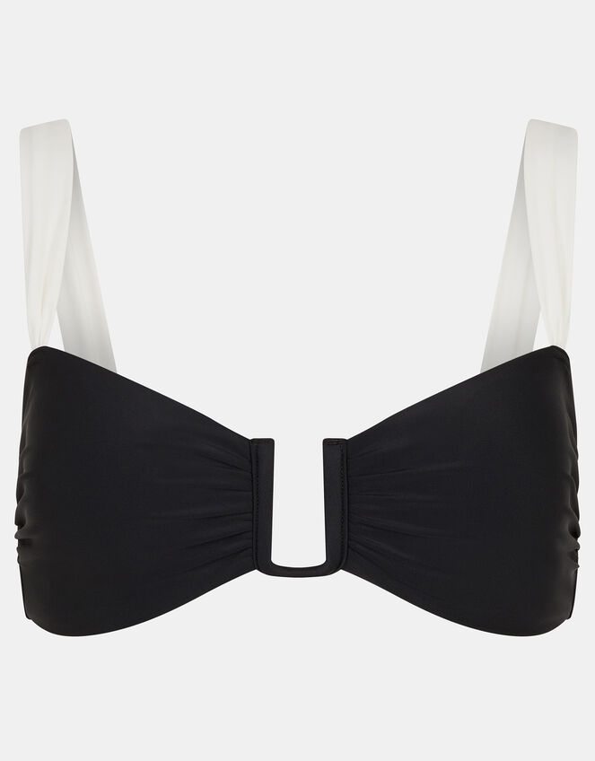 Mono U Bar Bikini Top, Black (BLACK WHITE), large