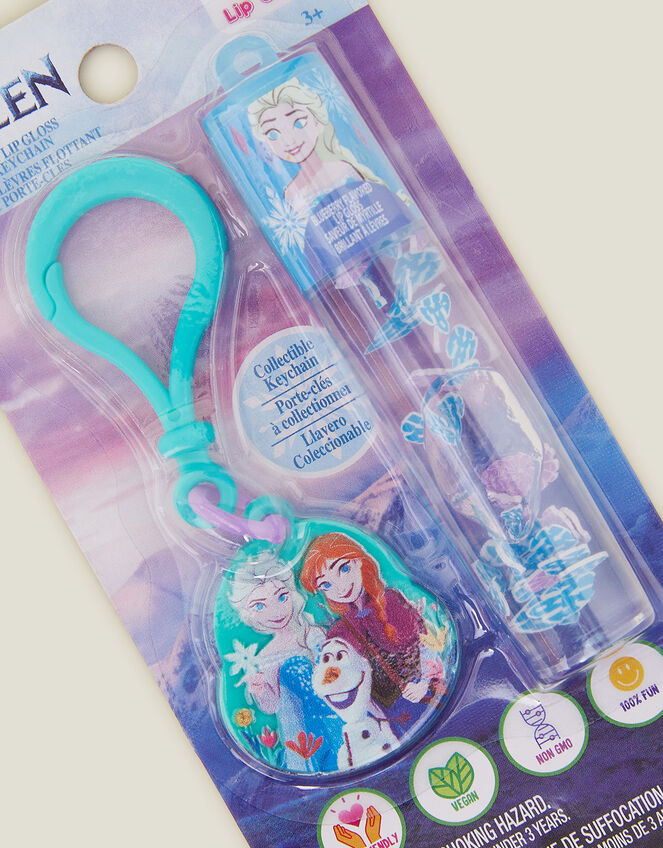 Girls Frozen Lip Gloss and Keyring Set, , large