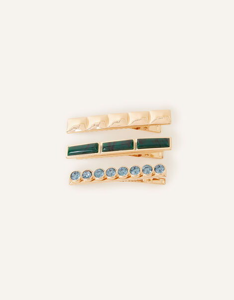 Mixed Design Hair Clips Set of Three, , large