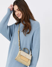Ellie Top Handle Bag, Gold (GOLD), large